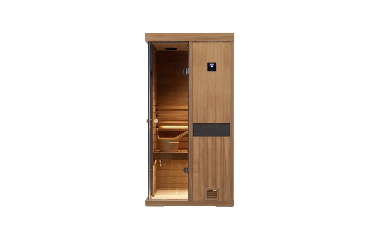 Mini One-person Mahogany sauna room - 1st Choice Furniture Direct
