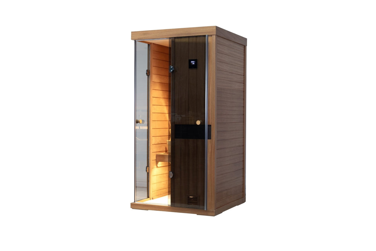 Mini One-person Mahogany sauna room - 1st Choice Furniture Direct
