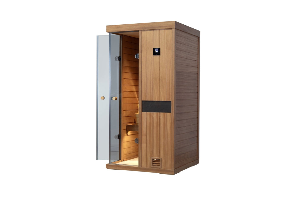 Mini One-person Mahogany sauna room - 1st Choice Furniture Direct
