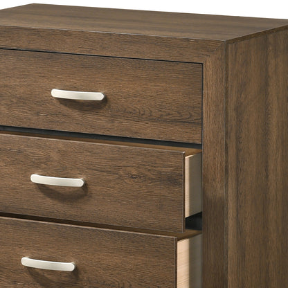 Miquell Oak Finish Chest - 1st Choice Furniture Direct