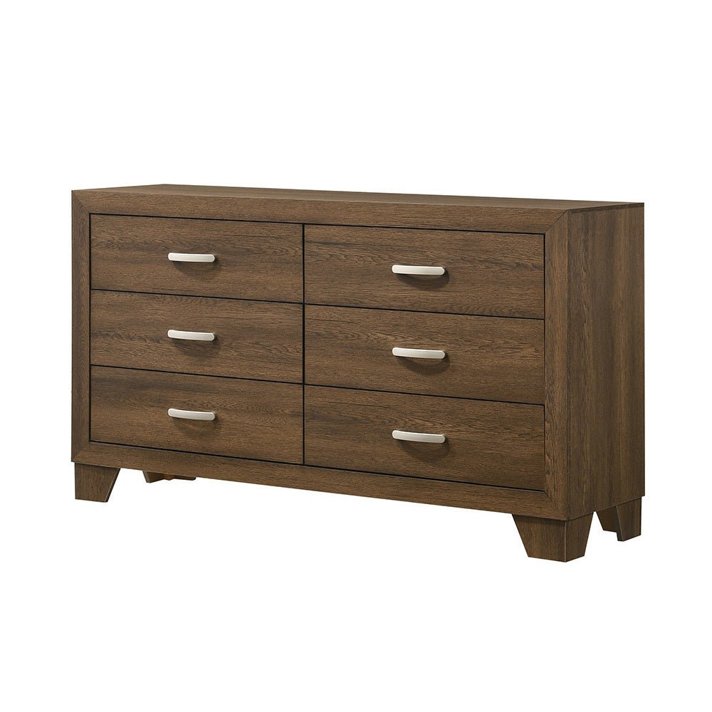 Miquell Oak Finish Dresser - 1st Choice Furniture Direct