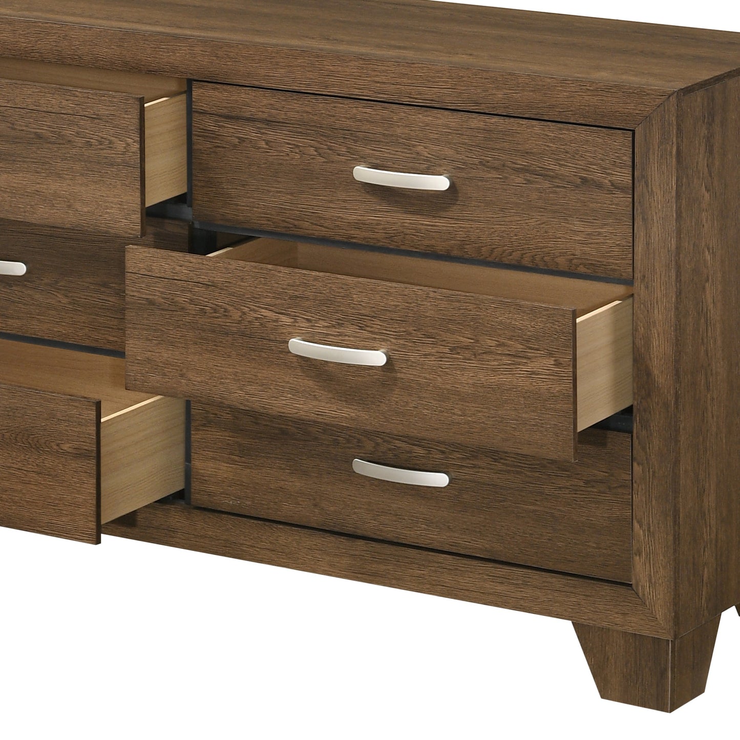 Miquell Oak Finish Dresser - 1st Choice Furniture Direct