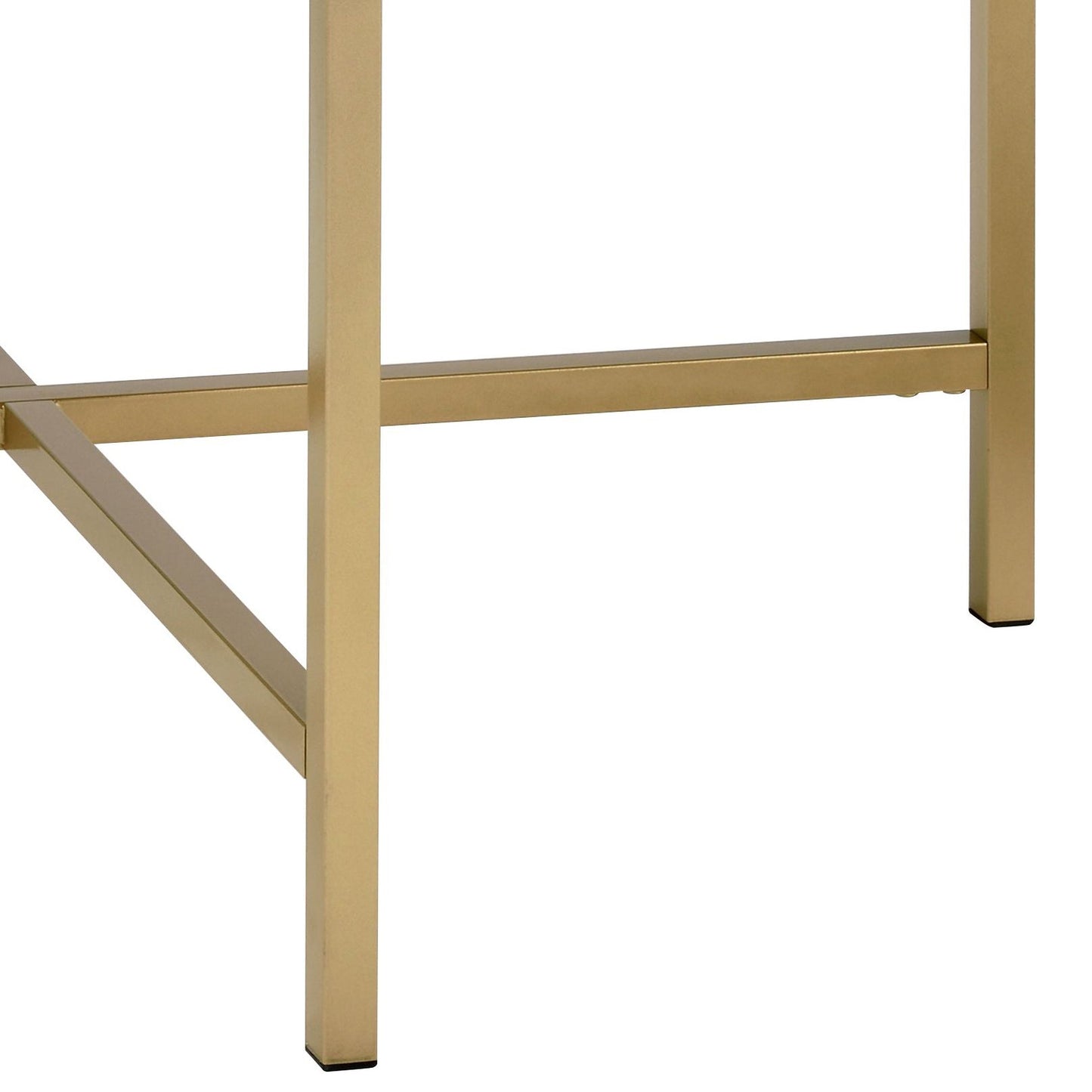 Mithea Oak & Gold Finish Coffee Table - 1st Choice Furniture Direct