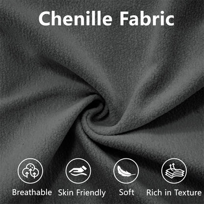 Modern 2 - Seater Chenille Sofa – Cloud Style Gray Upholstered Couch - 1st Choice Furniture Direct