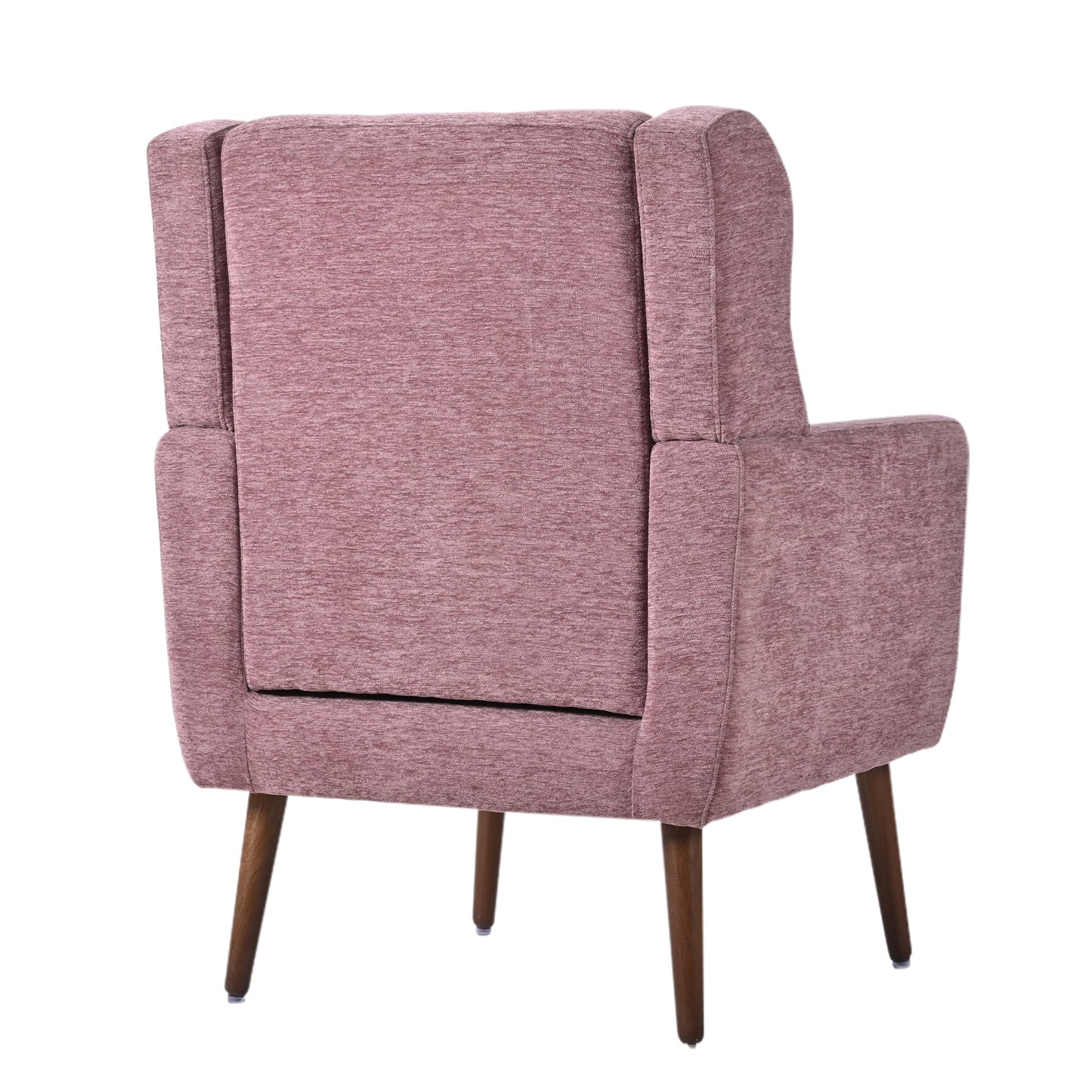 Modern Accent Chair,Chenille Living Room Lounge Chair w/ Throw Pillow,Comfy Reading Chair,Mid Century Living Room Chair, Lounge Arm Chairs Armchair for Living Room Bedroom (Purple) - 1st Choice Furniture Direct