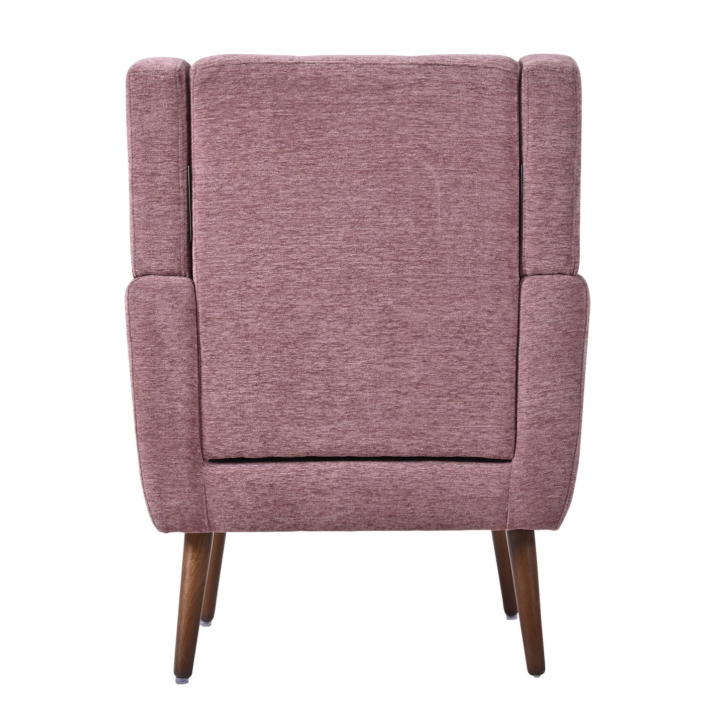Modern Accent Chair,Chenille Living Room Lounge Chair w/ Throw Pillow,Comfy Reading Chair,Mid Century Living Room Chair, Lounge Arm Chairs Armchair for Living Room Bedroom (Purple) - 1st Choice Furniture Direct