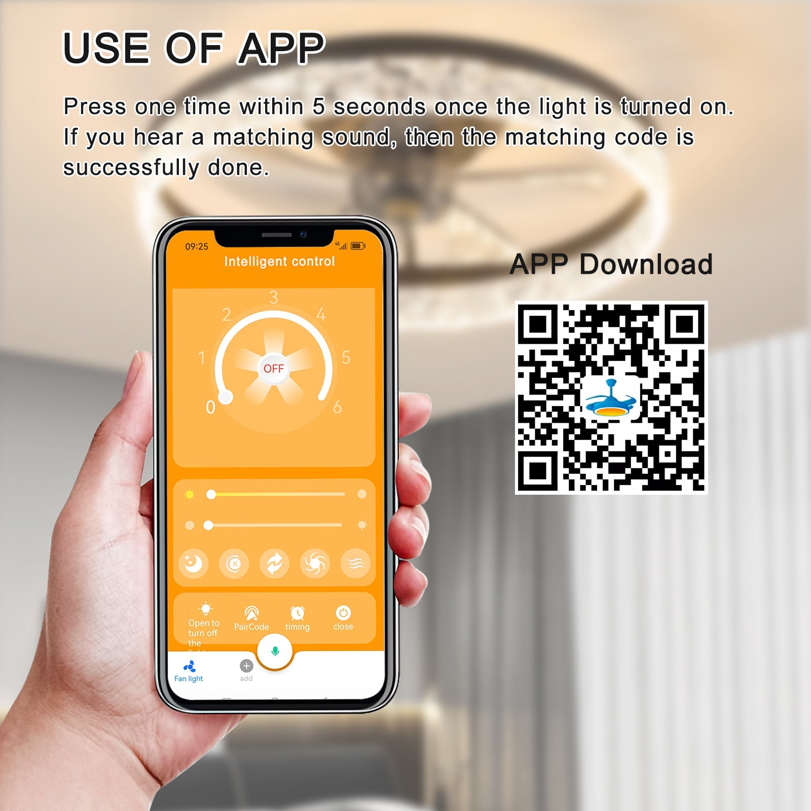 Modern Acrylic Ceiling Fan Light with Remote Control & Dimmable LED - 1st Choice Furniture Direct