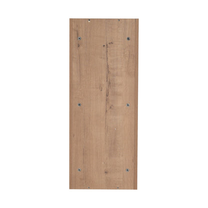 Modern Bathroom Wall - Mounted Storage Rack with Floating Design in Imitative Oak Plywood, 12 Inches - 1st Choice Furniture Direct