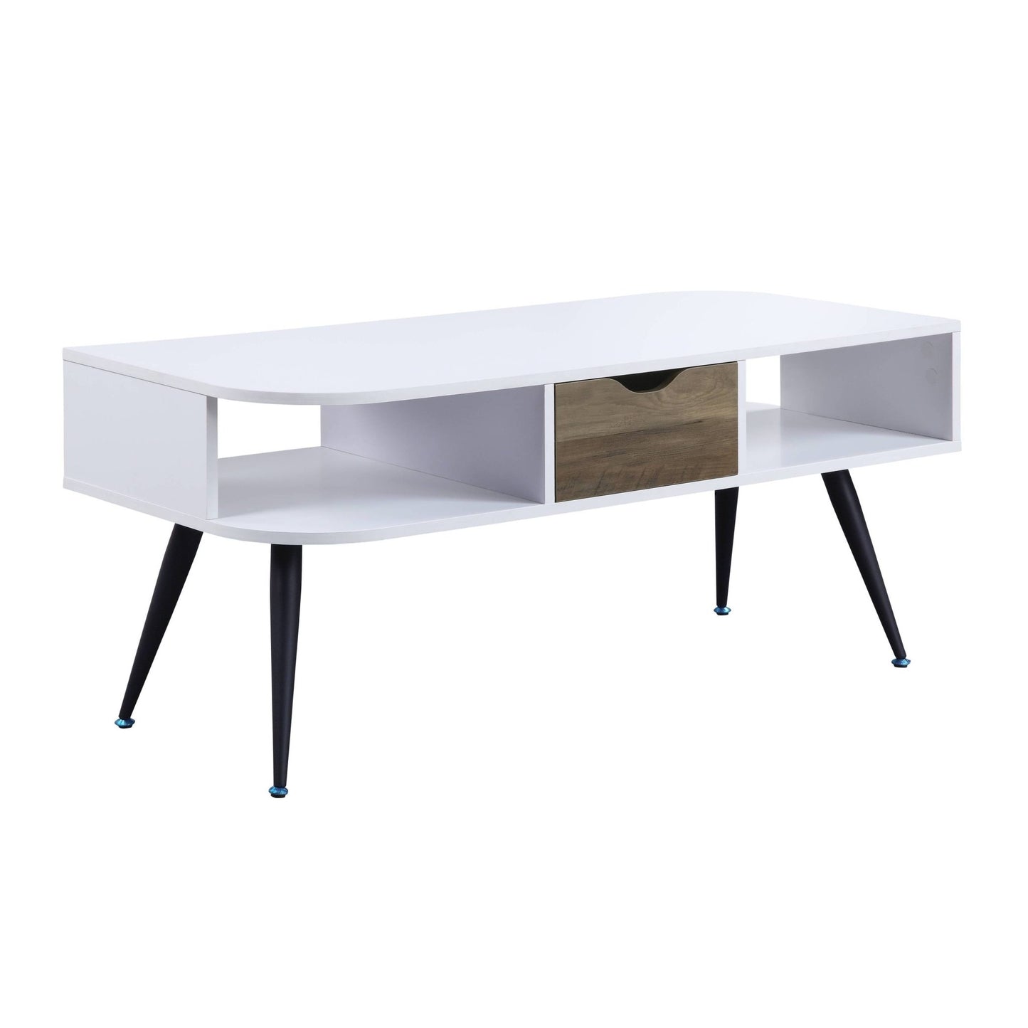 Modern Black and White Coffee Table with Storage Drawer - 1st Choice Furniture Direct