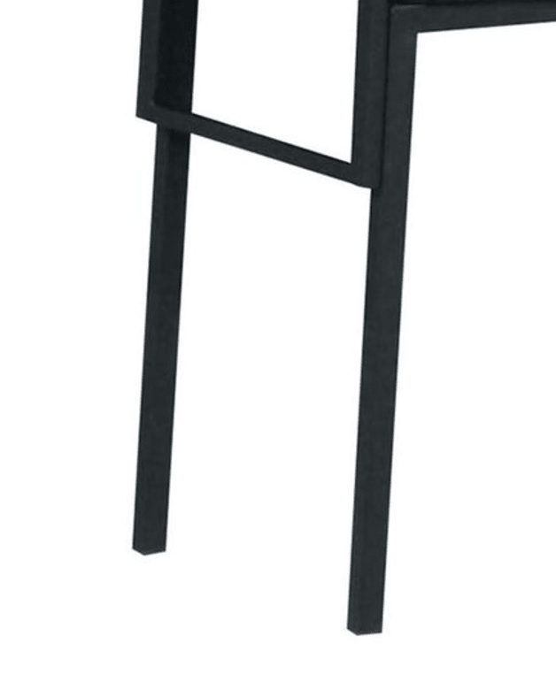 Modern Black Metal Dining Chair | Upholstered PU Seat - 1st Choice Furniture Direct