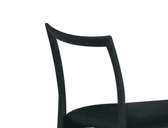 Modern Black Metal Dining Chair | Upholstered PU Seat - 1st Choice Furniture Direct