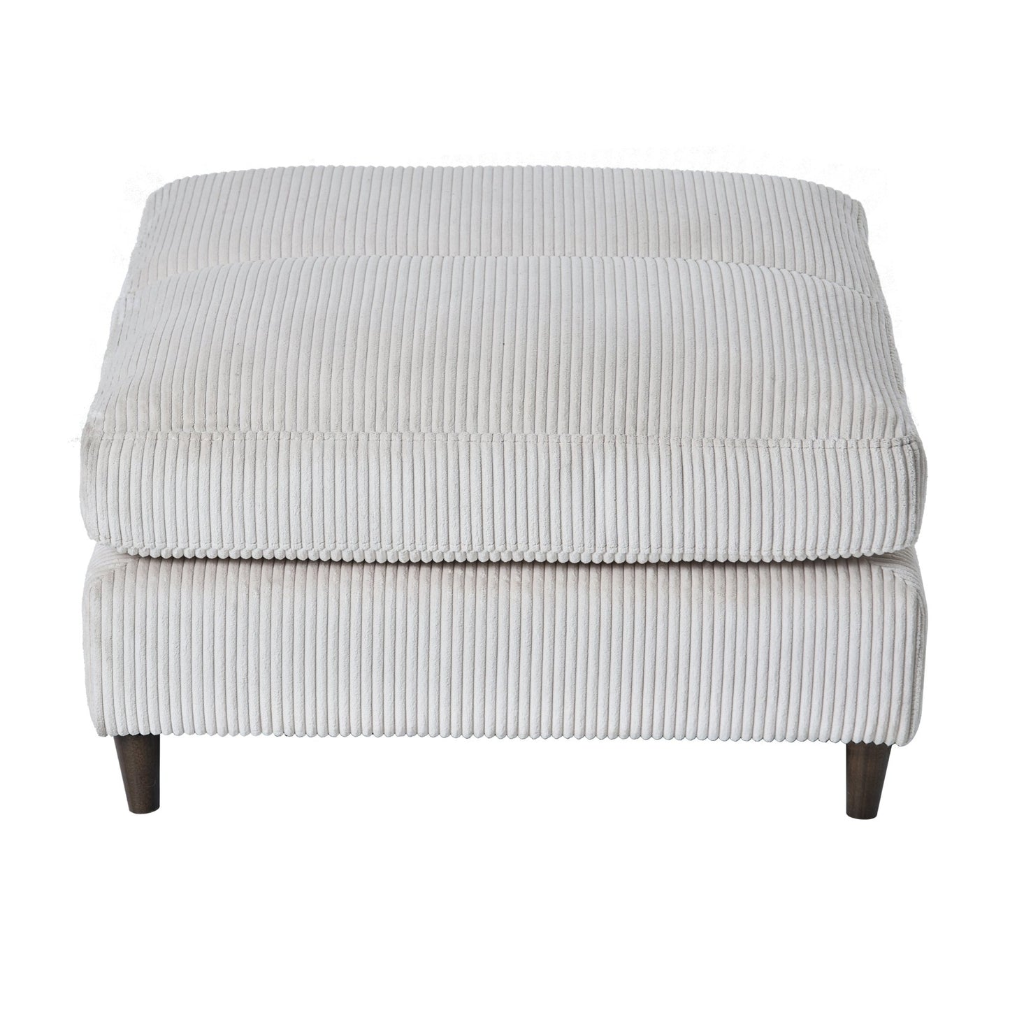 Modern corduroy modular section sofa, U - shaped convertible L - shaped sofa set with pillow, oversized sectional sofa with footstool, suitable for living room, attic, apartment, office - white 6 seat - 1st Choice Furniture Direct