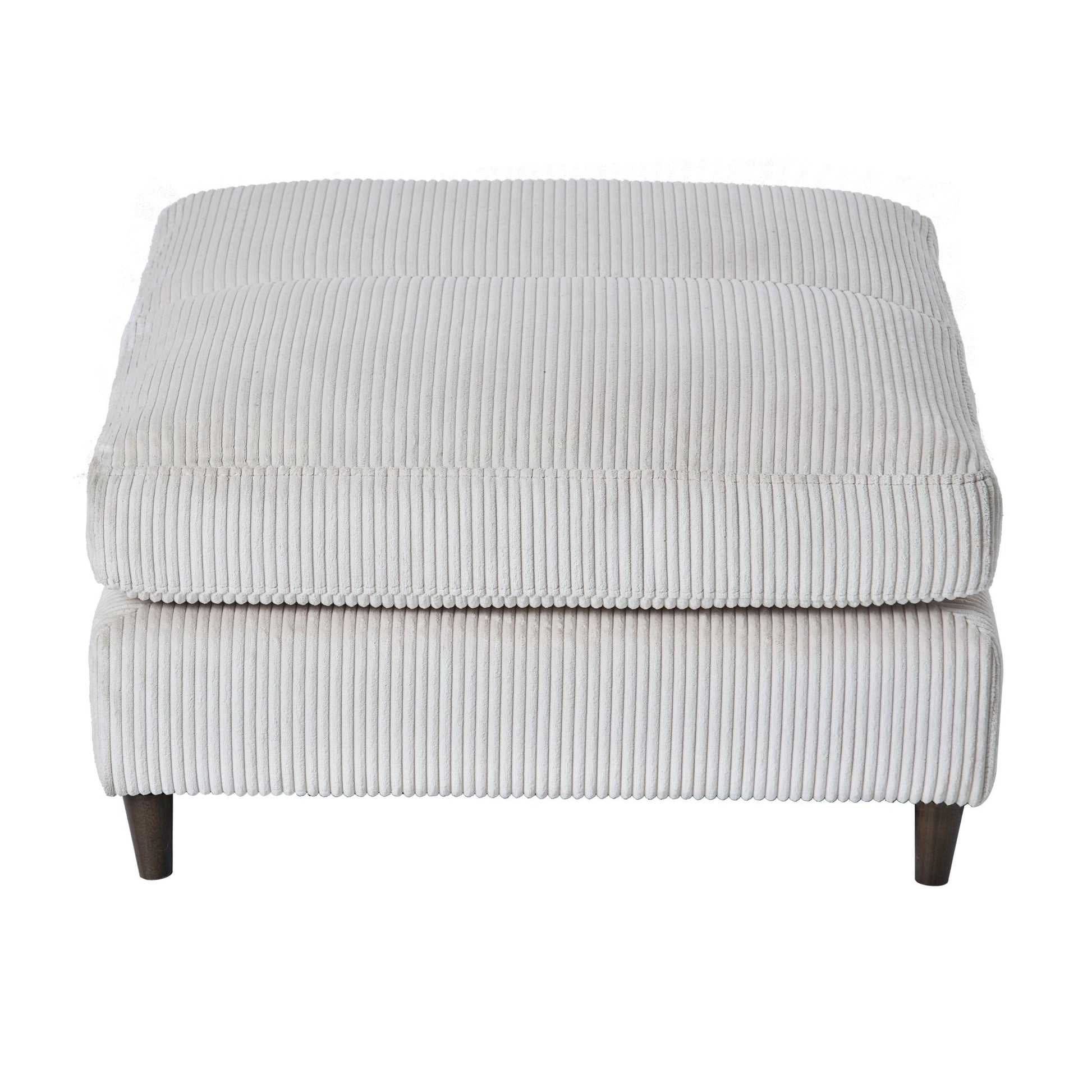 Modern corduroy modular section sofa, U - shaped convertible L - shaped sofa set with pillow, oversized sectional sofa with footstool, suitable for living room, attic, apartment, office - white 6 seat - 1st Choice Furniture Direct