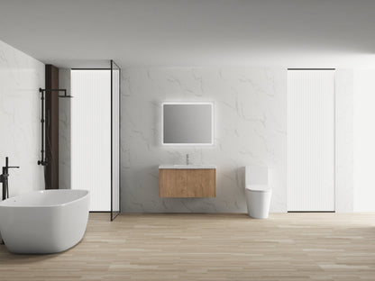 Modern Design 36 Inch Float Mounting Bathroom Vanity With Sink Soft Close Door,2 Doors - 00636 IMO(KD - Packing) - 1st Choice Furniture Direct