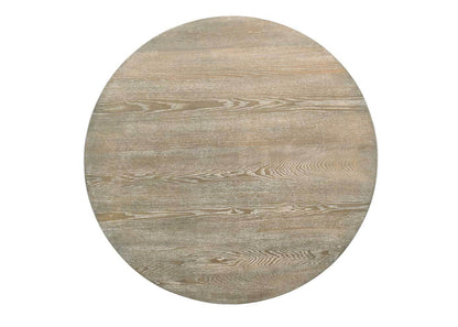 Modern Farmhouse Round Dining Table 45.7inch Solid Wood Rubberwood Antique Finishing Rustic Look Distressed Look Wire Brushed for 4 seaters - 1st Choice Furniture Direct