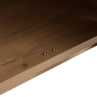 Modern Freestanding Bathroom Vanity with Ceramic Sink – Imitative Oak - 1st Choice Furniture Direct