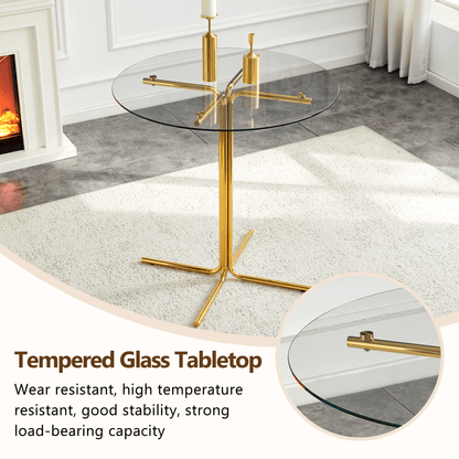 Modern Glass Bar Table Set for 2 with Swivel Bar Chairs – Dark Gray & Gold - 1st Choice Furniture Direct