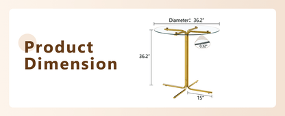 Modern Glass Bar Table Set for 2 with Swivel Bar Chairs – Dark Gray & Gold - 1st Choice Furniture Direct