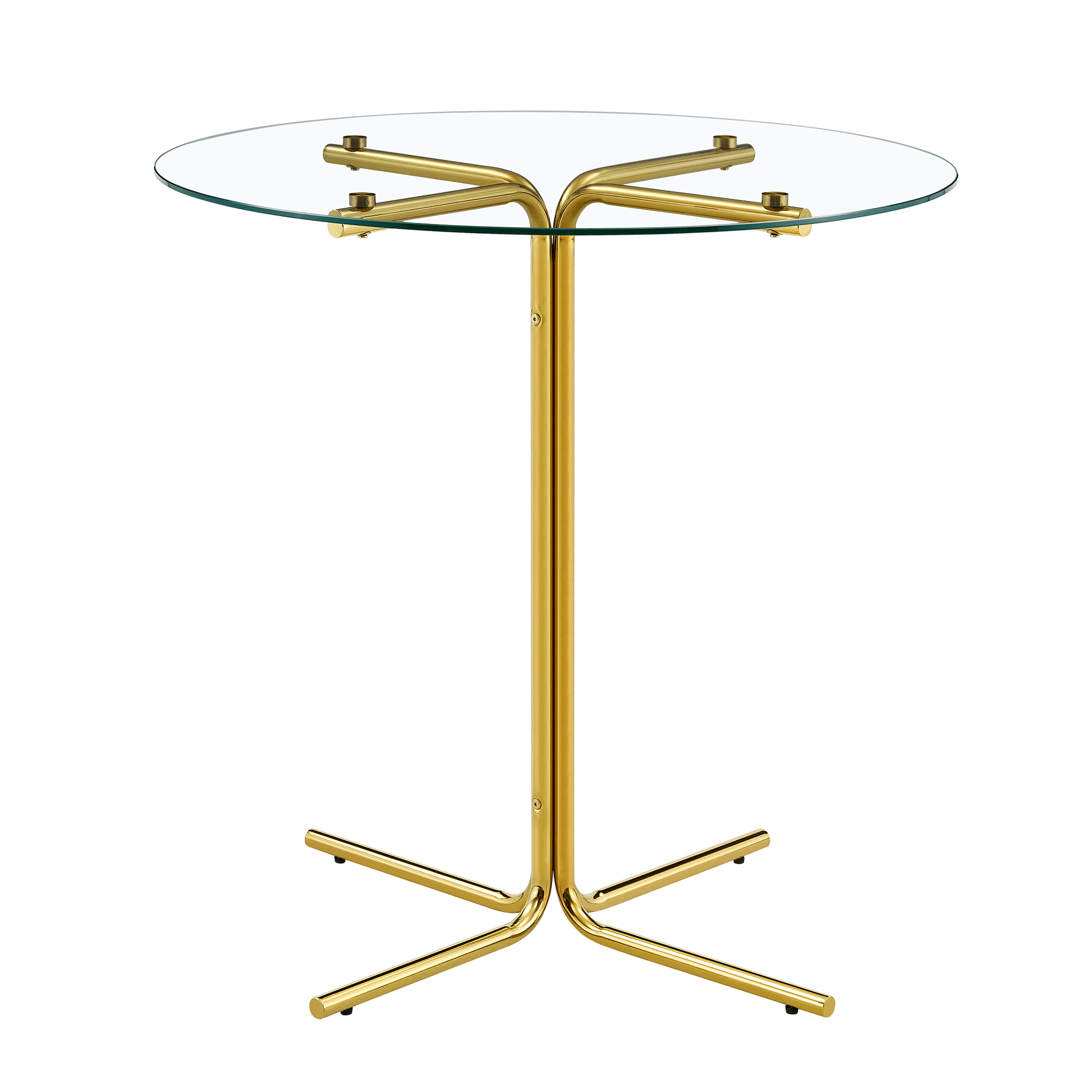 Modern Glass Bar Table Set for 2 with Swivel Bar Chairs – Dark Gray & Gold - 1st Choice Furniture Direct