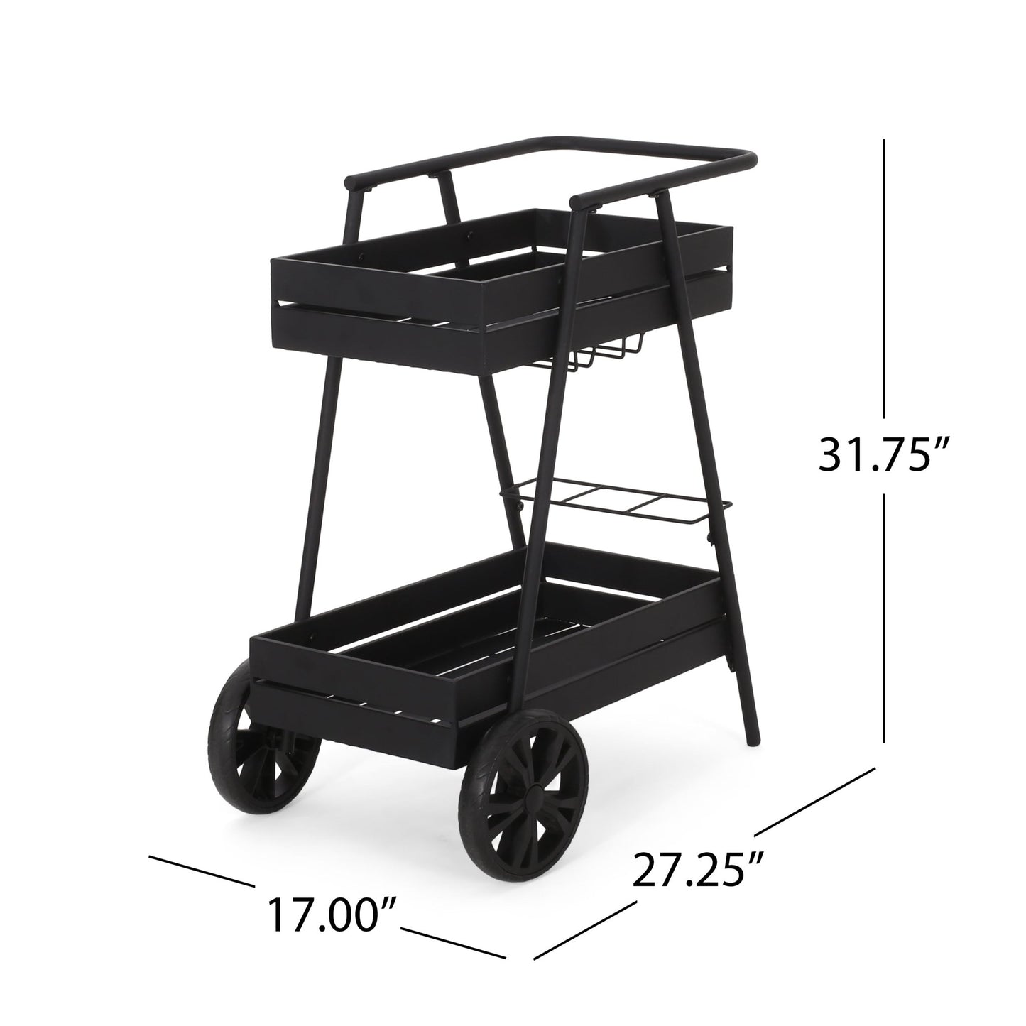 Modern Industrial Bar Cart - 1st Choice Furniture Direct