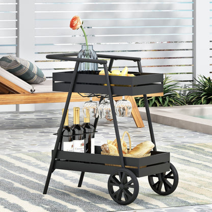 Modern Industrial Bar Cart - 1st Choice Furniture Direct