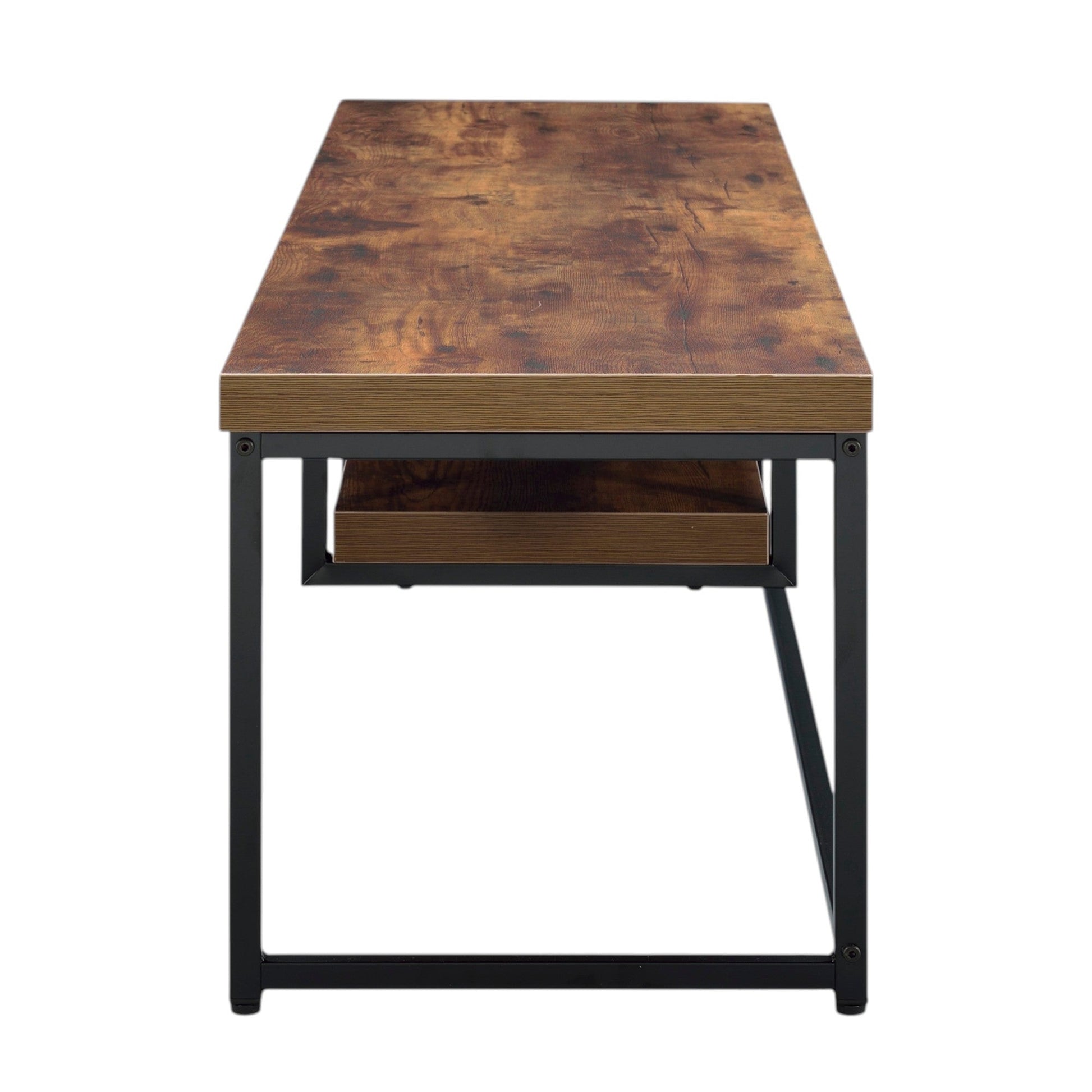Modern Oak TV Stand for TVs Up to 60 Inches with Open Shelf - 1st Choice Furniture Direct