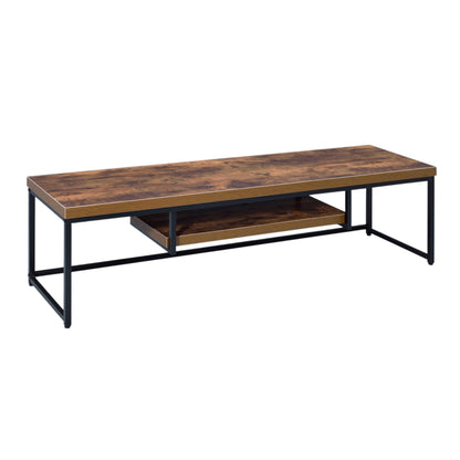 Modern Oak TV Stand for TVs Up to 60 Inches with Open Shelf - 1st Choice Furniture Direct