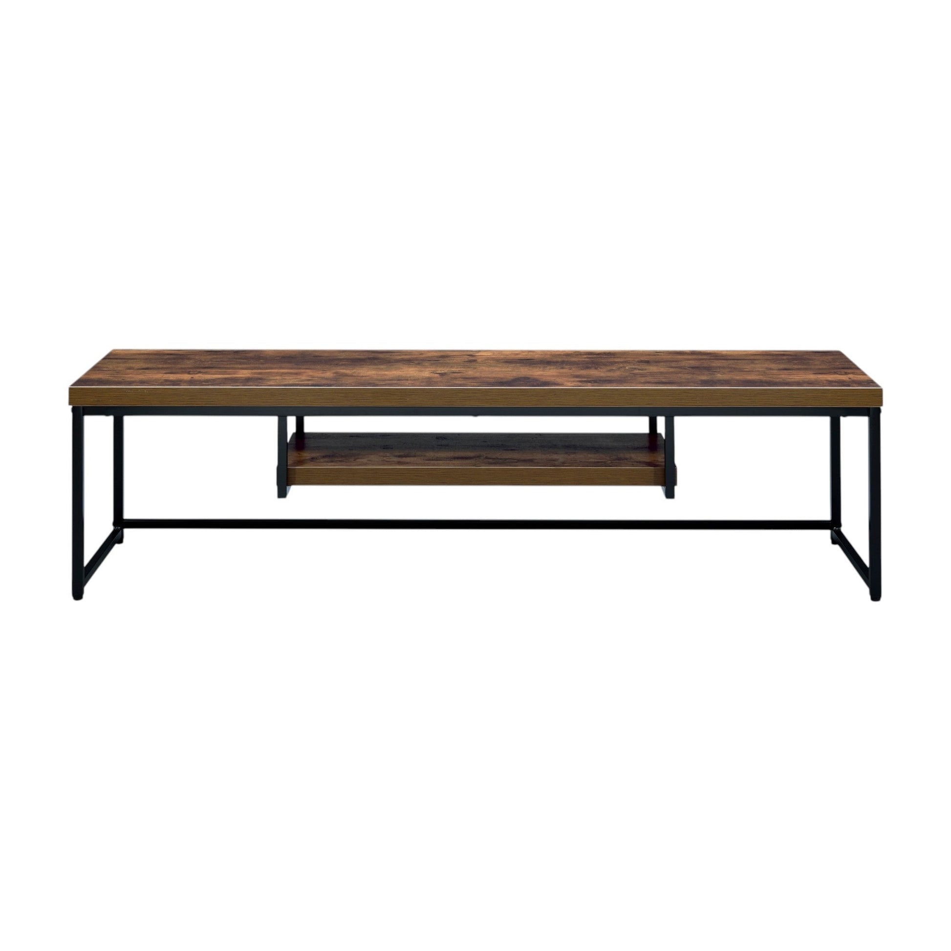 Modern Oak TV Stand for TVs Up to 60 Inches with Open Shelf - 1st Choice Furniture Direct