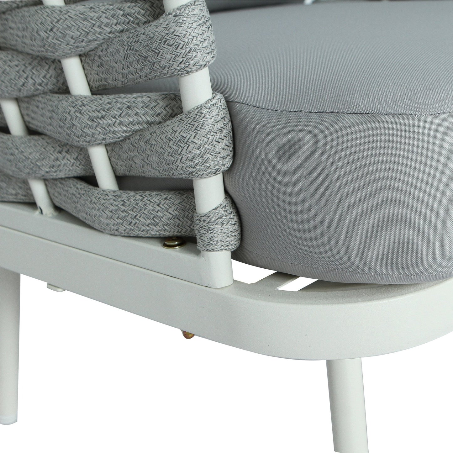 Modern Outdoor Rope Club Chair Set with Cushions | 2 Piece Patio Seating Set - 1st Choice Furniture Direct
