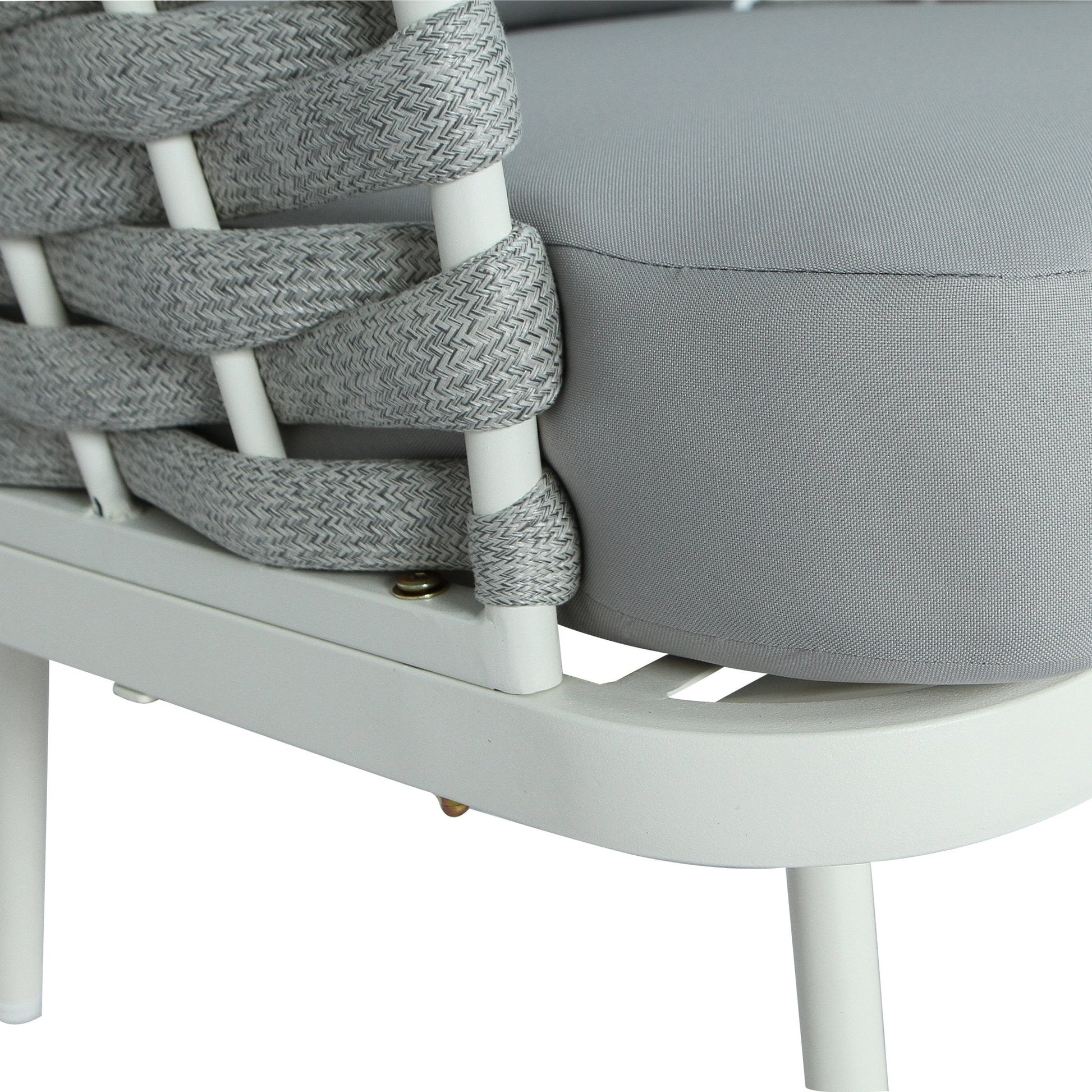 Modern Outdoor Rope Club Chair Set with Cushions | 2 Piece Patio Seating Set - 1st Choice Furniture Direct
