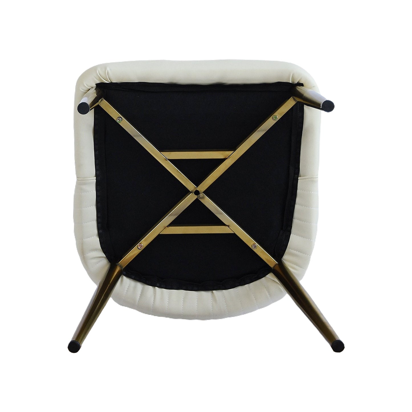 Modern PU sponge - filled dining chair, solid wood metal legs, suitable for restaurants, living rooms and rooms - (Set of 2) - 1st Choice Furniture Direct