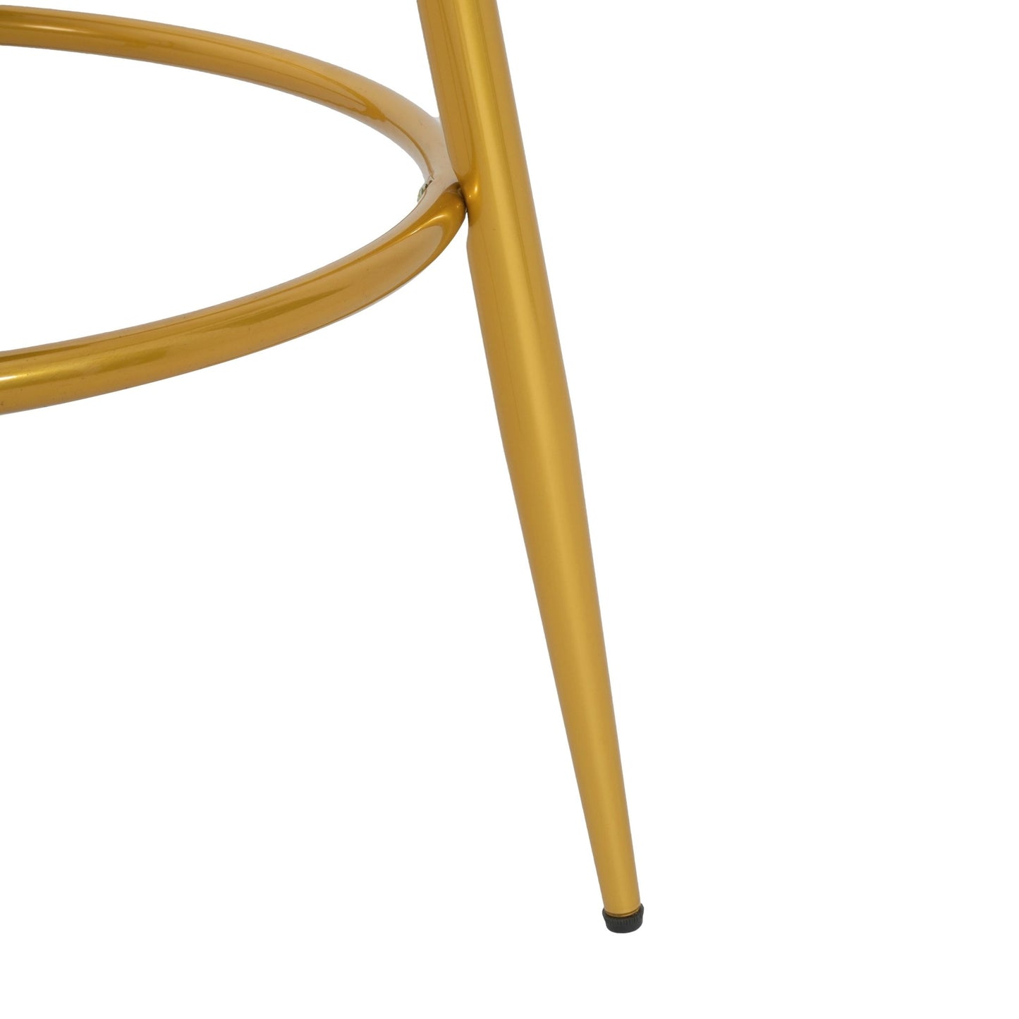 Modern Swivel Counter Height Bar Stools Set of 2 with Hand - Woven Backrest, Blue, Metal & Polyester, 31.5 Inch - 1st Choice Furniture Direct