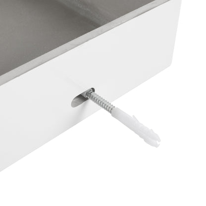Modern Wall - Mounted Bathroom Vanity with Resin Sink and Side Cabinet, Soft Close Drawer, Imitative Oak, Plywood, 30 Inch - 1st Choice Furniture Direct