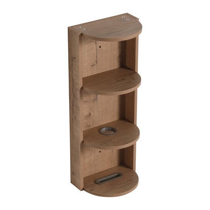 Modern Wall - Mounted Bathroom Vanity with Sink and Storage Rack, Soft Close Doors, Imitative Oak Plywood, 30 Inches - 1st Choice Furniture Direct