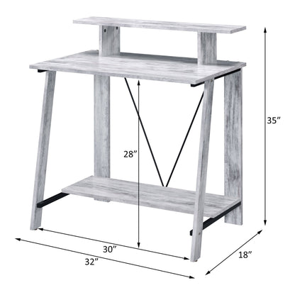 Modern White Writing Desk with USB Charging Ports and Storage - 1st Choice Furniture Direct