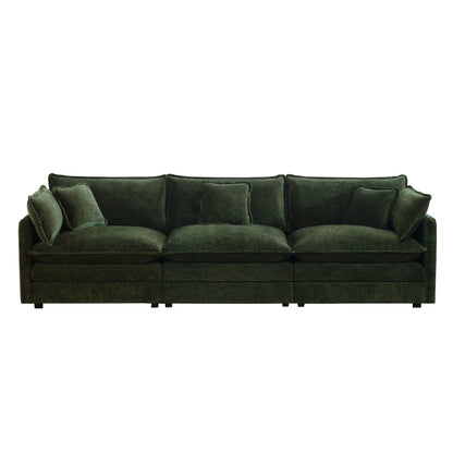 Modular 3 - Seater Chenille Sofa | Expandable Sectional Couch for Living Room - 1st Choice Furniture Direct