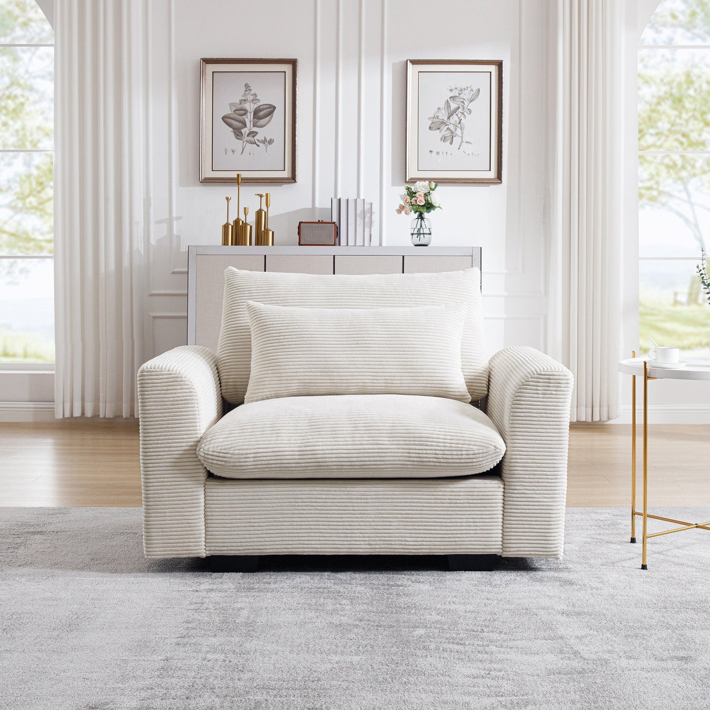Modular Corduroy Sectional Sofa | Convertible Cloud Couch - 1st Choice Furniture Direct