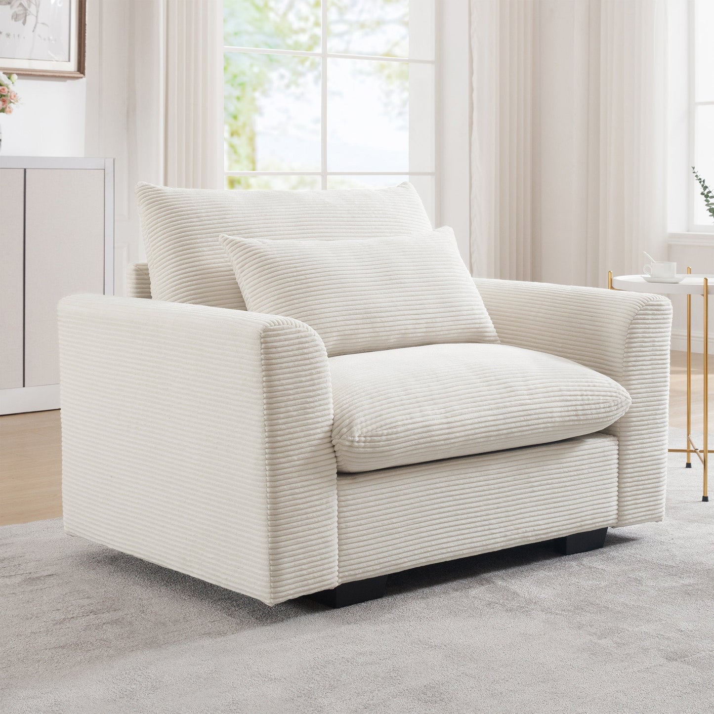 Modular Corduroy Sectional Sofa | Convertible Cloud Couch - 1st Choice Furniture Direct