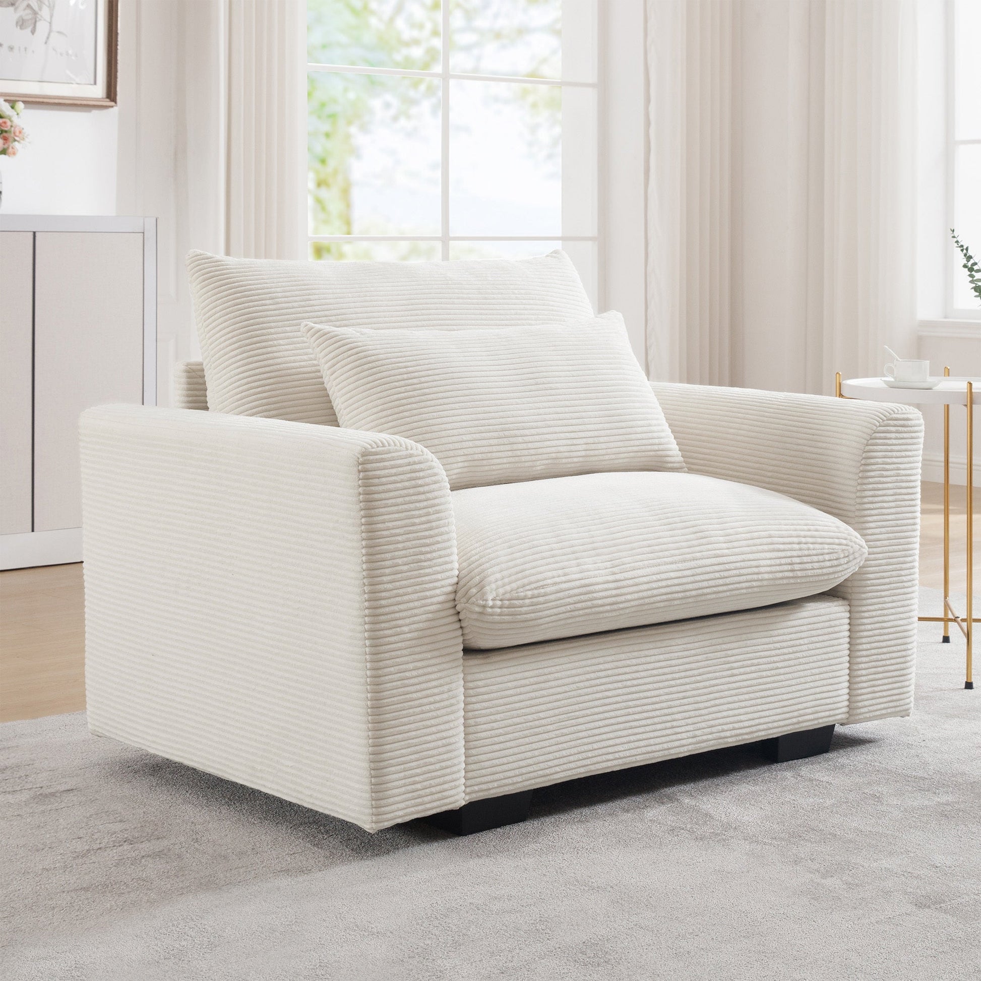 Modular Corduroy Sectional Sofa | Convertible Cloud Couch - 1st Choice Furniture Direct