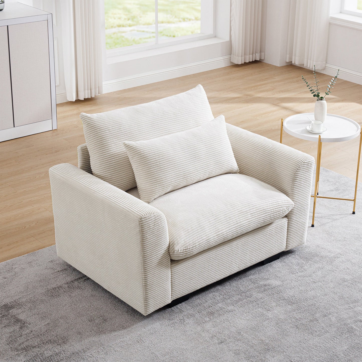 Modular Corduroy Sectional Sofa | Convertible Cloud Couch - 1st Choice Furniture Direct