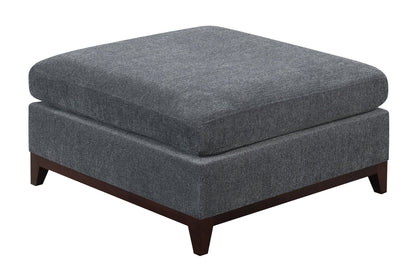 Modular Living Room Furniture Ottoman Ash Chenille Fabric 1pc Cushion Ottoman Couch - 1st Choice Furniture Direct