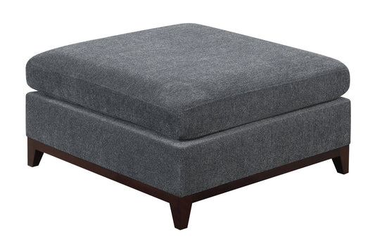Modular Living Room Furniture Ottoman Ash Chenille Fabric 1pc Cushion Ottoman Couch - 1st Choice Furniture Direct