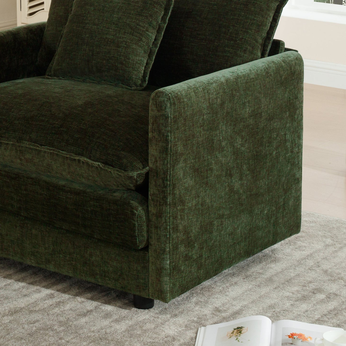 Modular Sectional Sofa 3 - Seater Chenille Couch | Customizable L - Shaped / U - Shaped Living Room Sofa - 1st Choice Furniture Direct