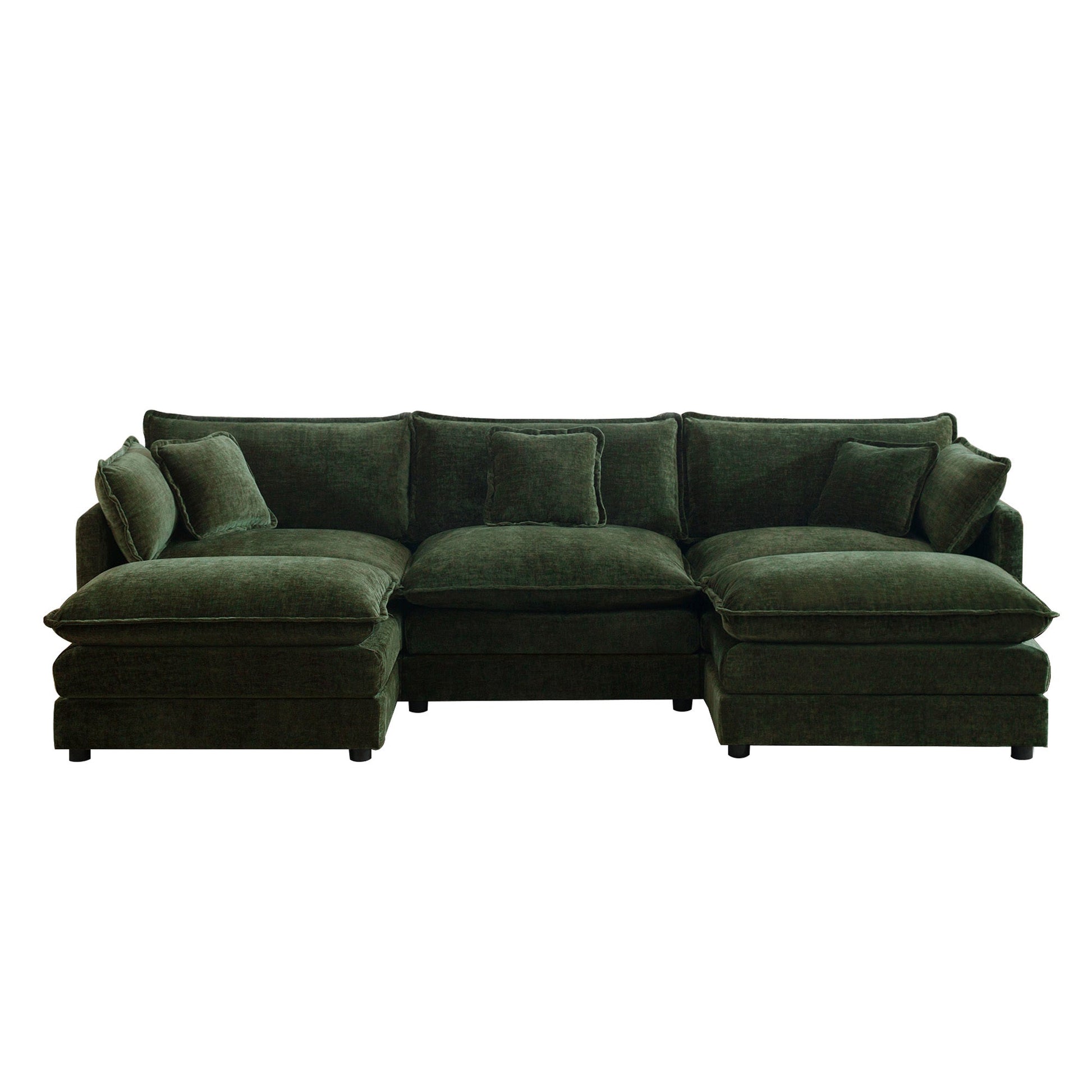Modular Sectional Sofa 3 - Seater Chenille Couch | Customizable L - Shaped / U - Shaped Living Room Sofa - 1st Choice Furniture Direct