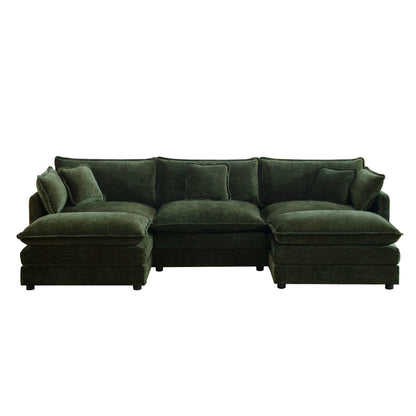 Modular Sectional Sofa 3 - Seater Chenille Couch | Customizable L - Shaped / U - Shaped Living Room Sofa - 1st Choice Furniture Direct