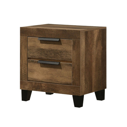 Morales Rustic Oak Finish Nightstand - 1st Choice Furniture Direct