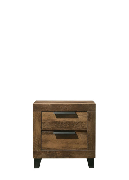Morales Rustic Oak Finish Nightstand - 1st Choice Furniture Direct