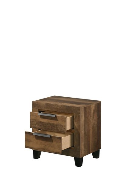 Morales Rustic Oak Finish Nightstand - 1st Choice Furniture Direct