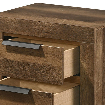 Morales Rustic Oak Finish Nightstand - 1st Choice Furniture Direct