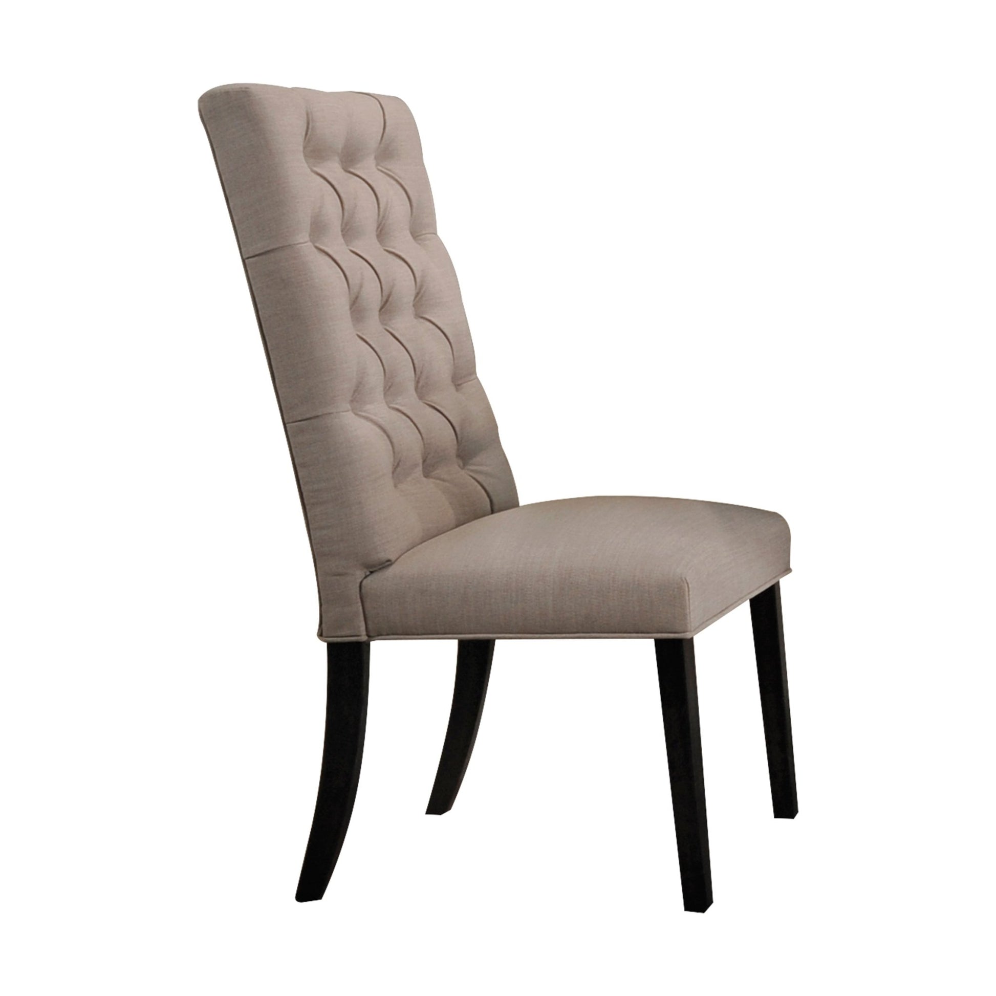 Morland Tan Linen & Vintage Black Finish Side Chair (Set of 2) - 1st Choice Furniture Direct